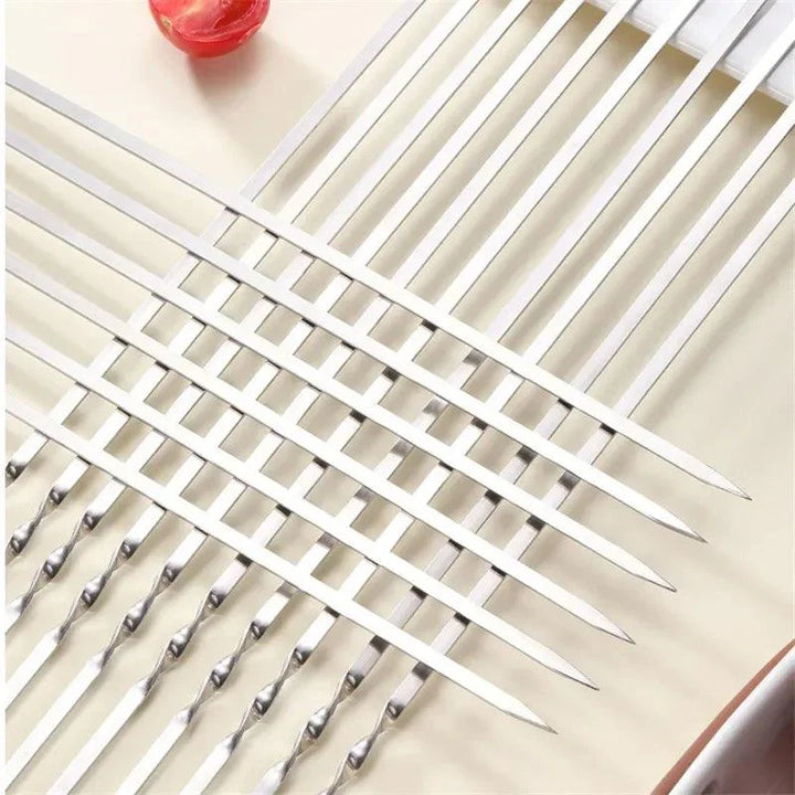 Lisslune | Ultimate Stainless Steel Skewer Set for Perfect Outdoor Grilling