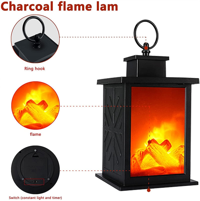 Lisslune | Inferno Portable Fireplace Night Lamp