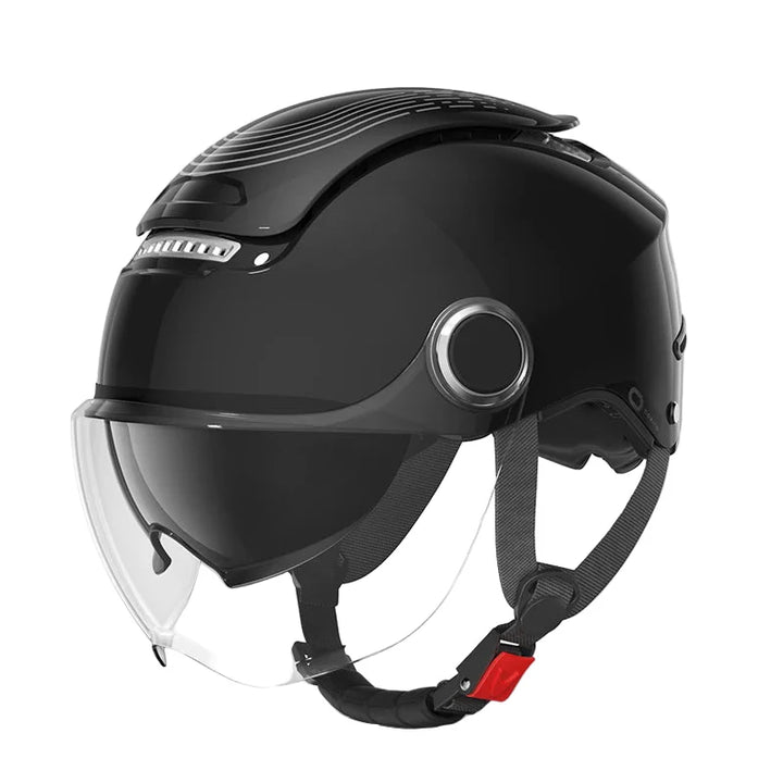 Lisslune | Open Face Motorcycle Helmet with Dual Lenses & Breathable Summer Design – RiderMax