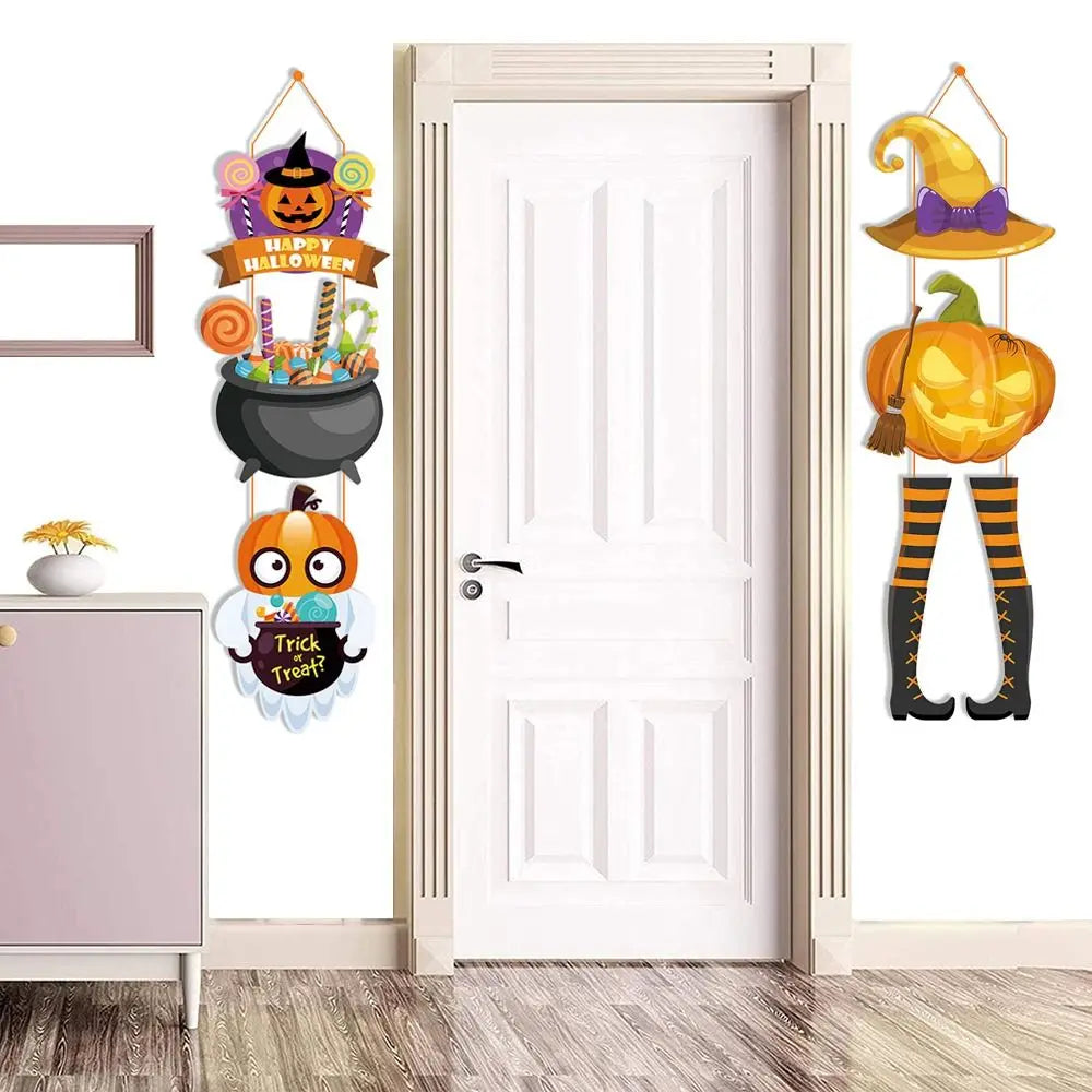 Rynx | Halloween Door Hanging Pumpkin Ghost Magical Hat Door Ornaments Home Garden Party Decoration