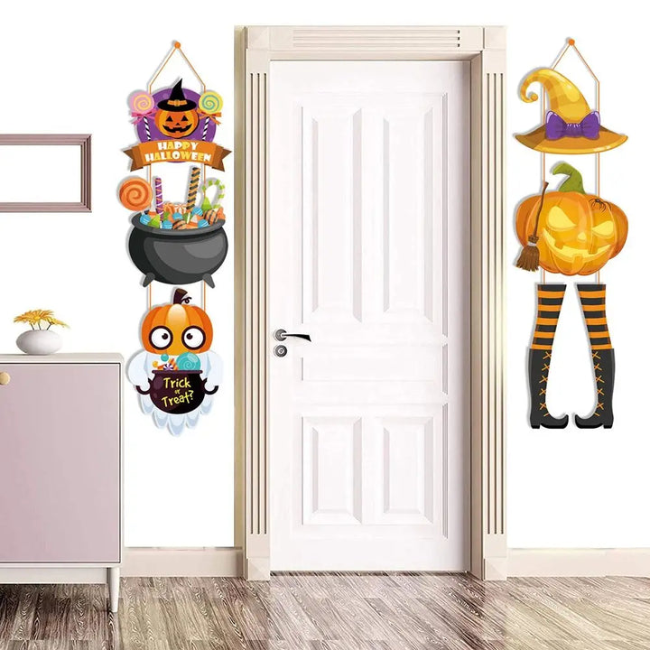 Rynx | Halloween Door Hanging Pumpkin Ghost Magical Hat Door Ornaments Home Garden Party Decoration