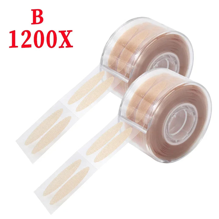 Rynx | Invisible double eyelid stickers 2400 pieces premium eye lifting strips Self-adhesive double eyelid tapes Clear beige eye tapes Makeup tool