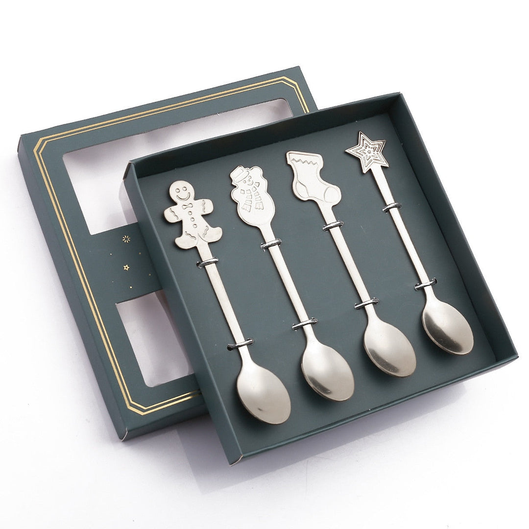 Lisslune | 4Pcs Christmas Best Wishes Tableware Set
