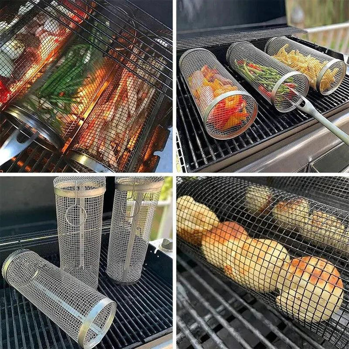 Lisslune | Versatile Stainless Steel BBQ Grill Basket for Outdoor Cooking Adventures