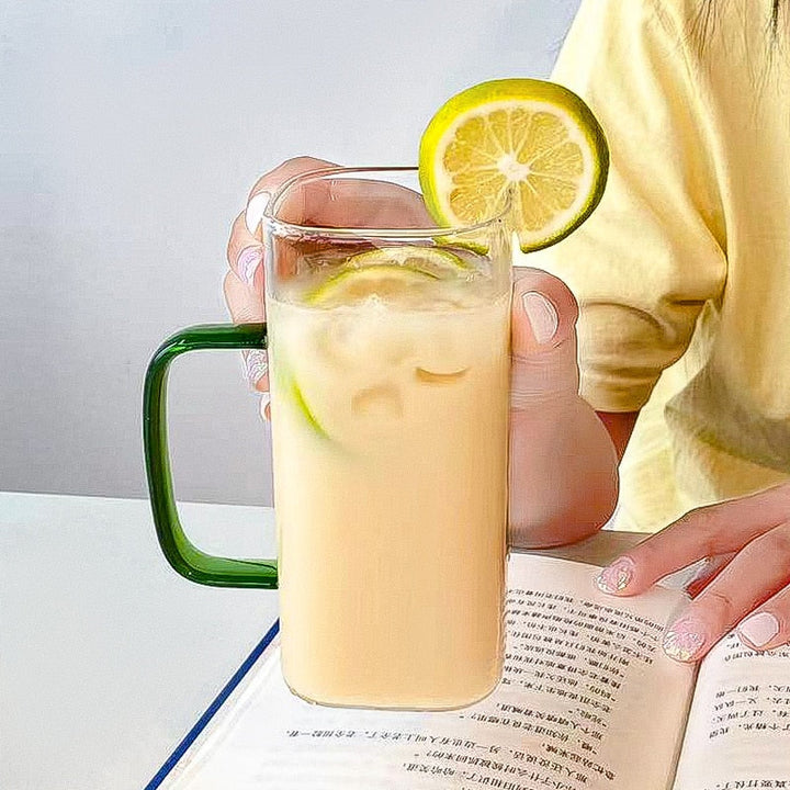 Lisslune | Stylish Square Large Capacity Mug with Straw