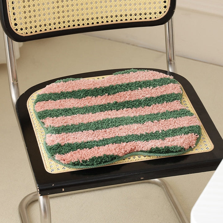 Lisslune | Quilted striped chair cushion