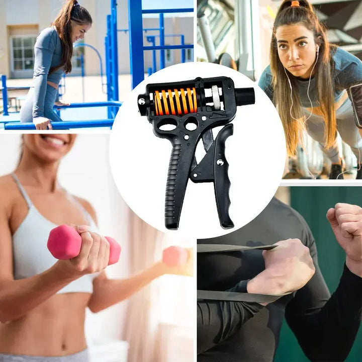 Lisslune | Adjustable 5-165kg Heavy Grip Strengthener - Finger Expander for Arm, Wrist, and Forearm Training
