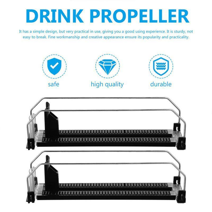 Lisslune | Auto Drink Pusher Refrigerator Organizer Rack