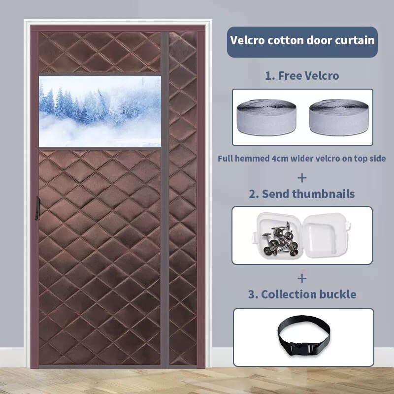 Lisslune | Magnetic Cold-Proof Cotton Door Curtain