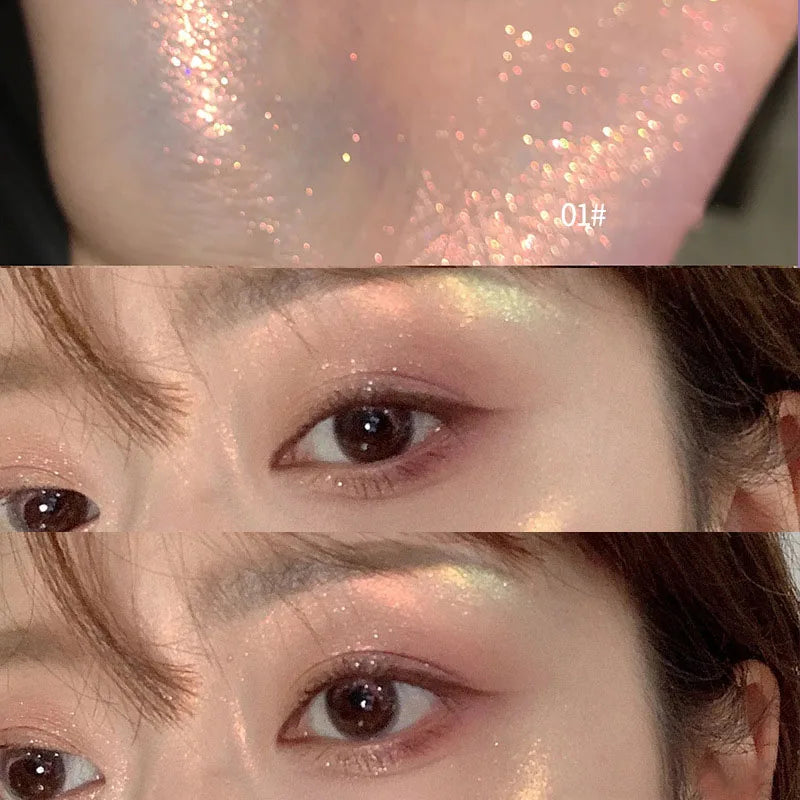 Rynx | Highlighter Powder Diamond Polarization Fairy Powder Shimmer Water Light Contour Face Body Illuminator Make-up Cosmetics
