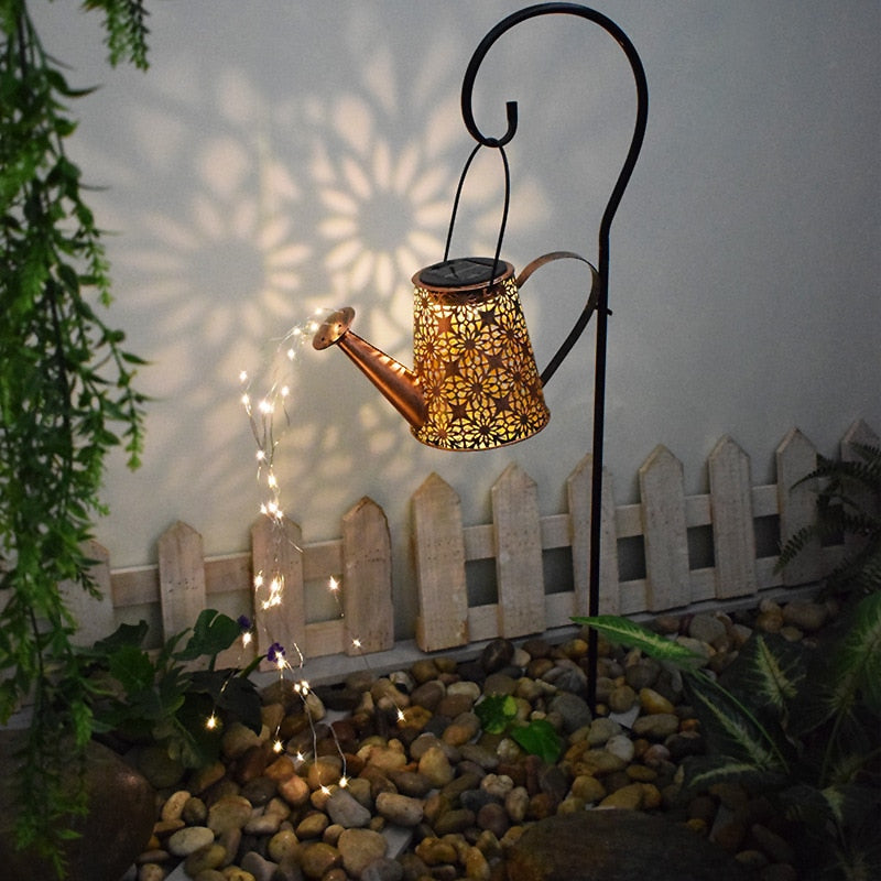 Lisslune | Garden Watering Solar-Powered Can Patio Light