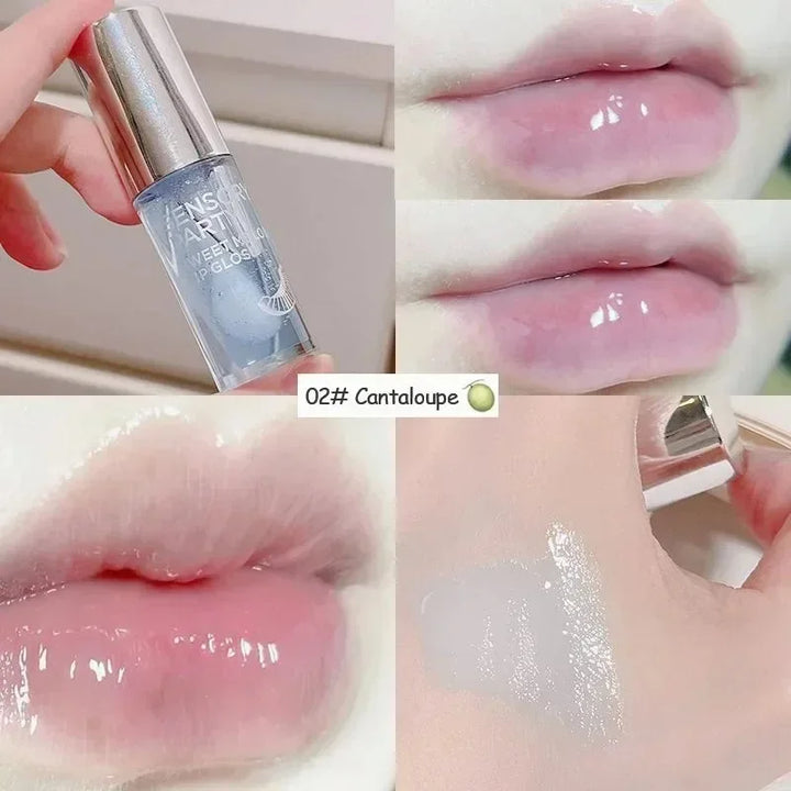 Rynx | Liquid Lipstick Mirror Jelly Tint Long-lasting Cherry Red Pink Lip Gloss 6 Colors Sexy Non-sticky Cup Lip Lacquer Korean Lip Oil Makeup