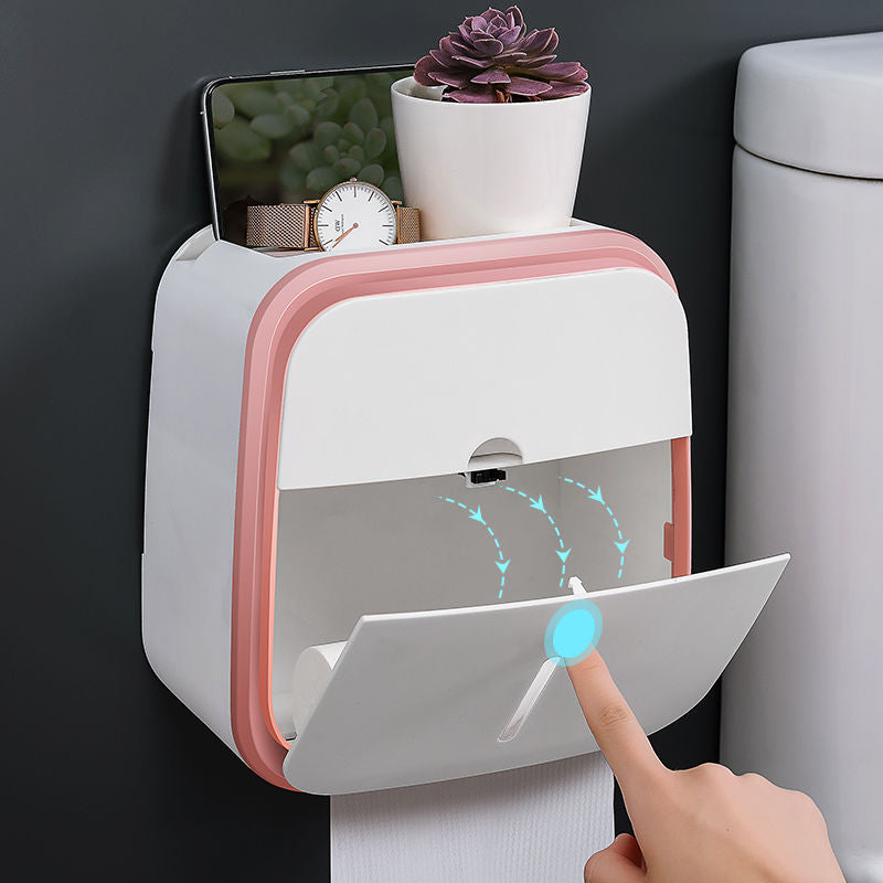 Lisslune | Wall-Mounted Bathroom Organizer Tissue Box Holder