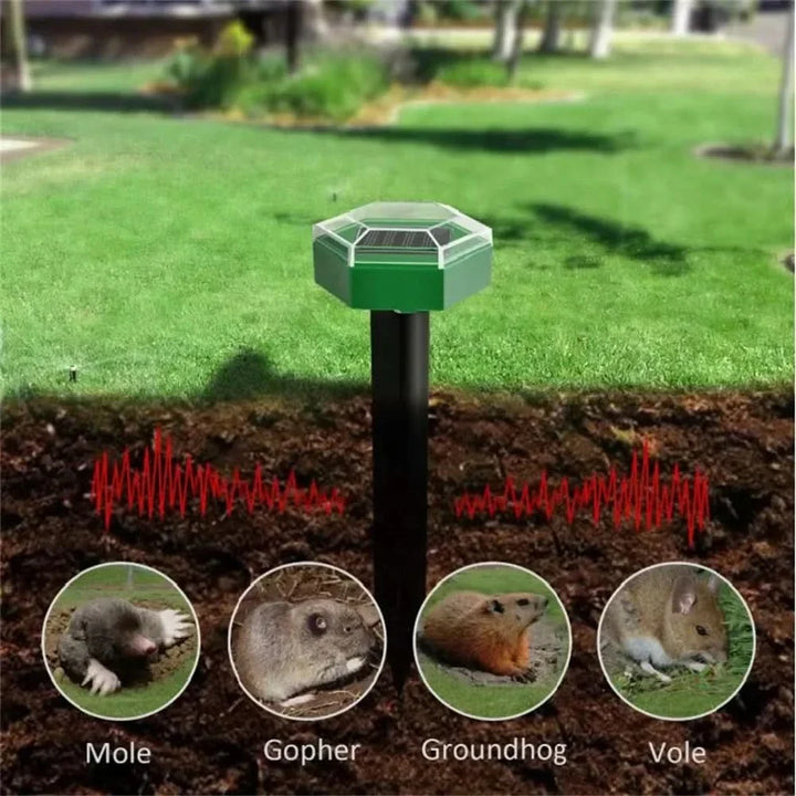Lisslune | ULTRAGUARD ANIMAL REPELLER – Ultrasonic Animal Repeller with LED Light – Weatherproof & Battery Operated for Garden & Outdoor Use