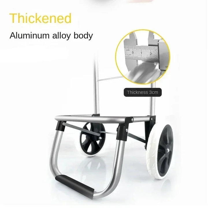 Lisslune | Large Capacity & Waterproof Folding Shopping Cart – Movaro