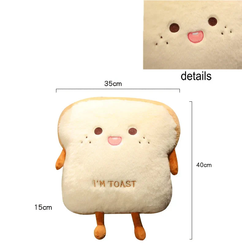 Skorter | Plush Toast Bread Ultra Soft Hand Warmer Pillow