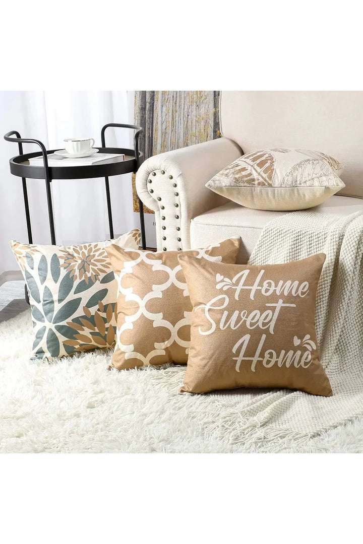 Lisslune | Leaf Linen Pillowcase