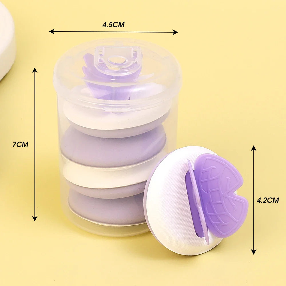 Rynx | 4PCS Butterfly Cosmetic Sponge Set Makeup Sponges Foundation Air Cushion Dry and Wet Use Soft Candy Cotton Powder Puff Makeup Tool