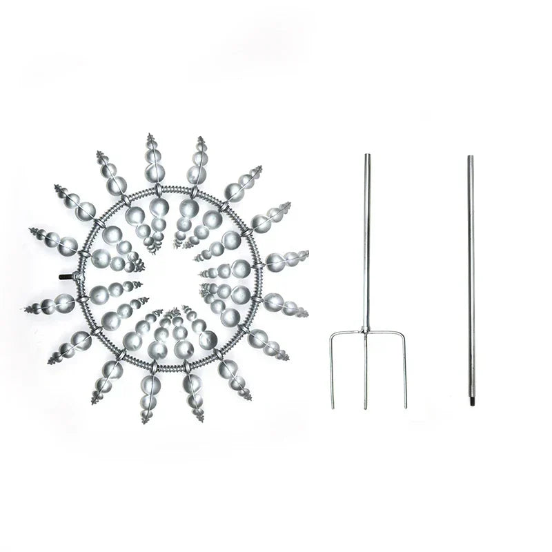 Lisslune | Unique Solar-Powered Kinetic Metal Windmill Spinner - Magical Wind Collectors for Patio, Garden, Lawn Outdoor Decoration