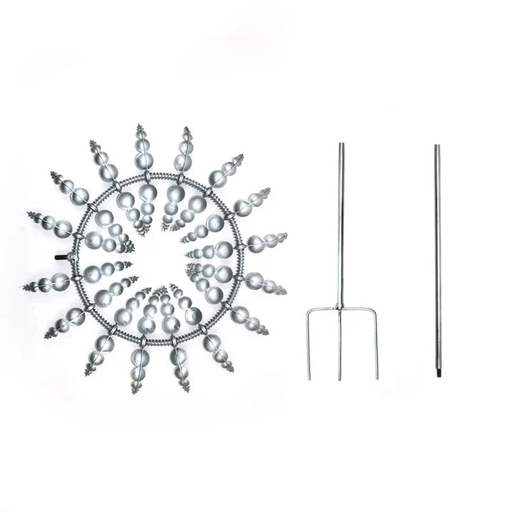 Lisslune | Unique Solar-Powered Kinetic Metal Windmill Spinner - Magical Wind Collectors for Patio, Garden, Lawn Outdoor Decoration