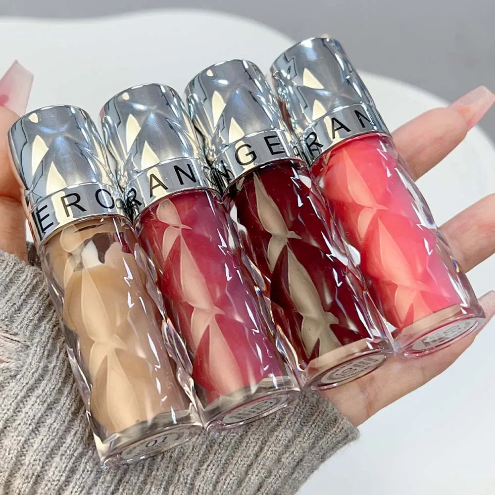 Rynx | Clear Nude Mirror Lip Gloss Moisturizing Hydrating Non-sticky Water Light Glass Gel Filling Lip Glaze Oil Lipstick Tint Cosmetics