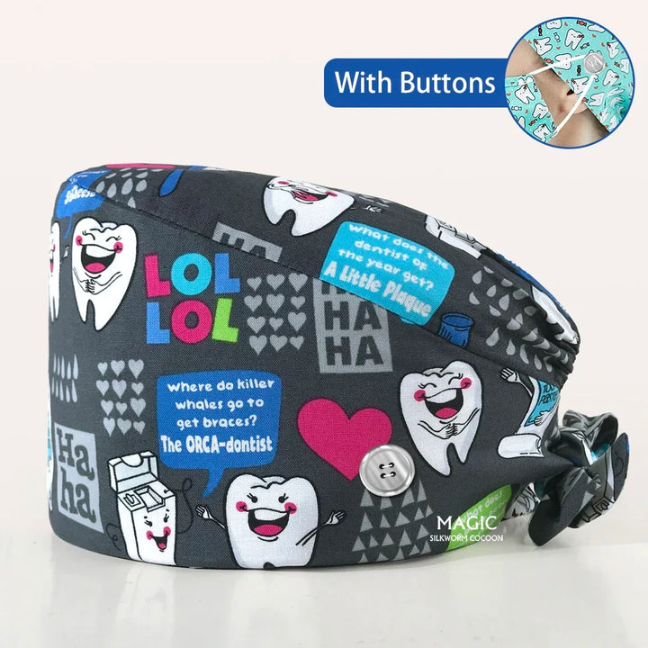 Lisslune | Tooth pressure customizable medical hats for dental and caregiving use