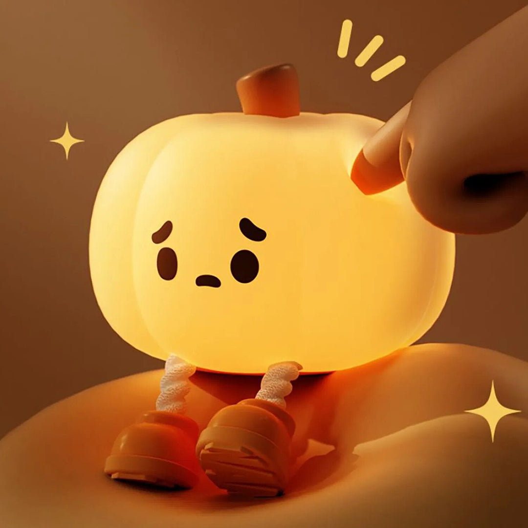 Lisslune | Sad Pumpkin Touch Sensor Lamp Decor