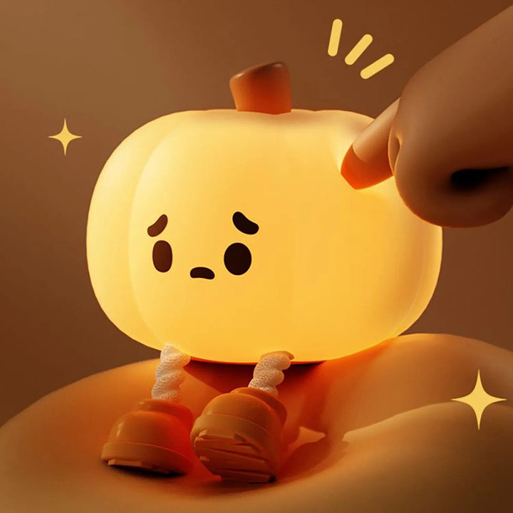Lisslune | Sad Pumpkin Touch Sensor Lamp Decor