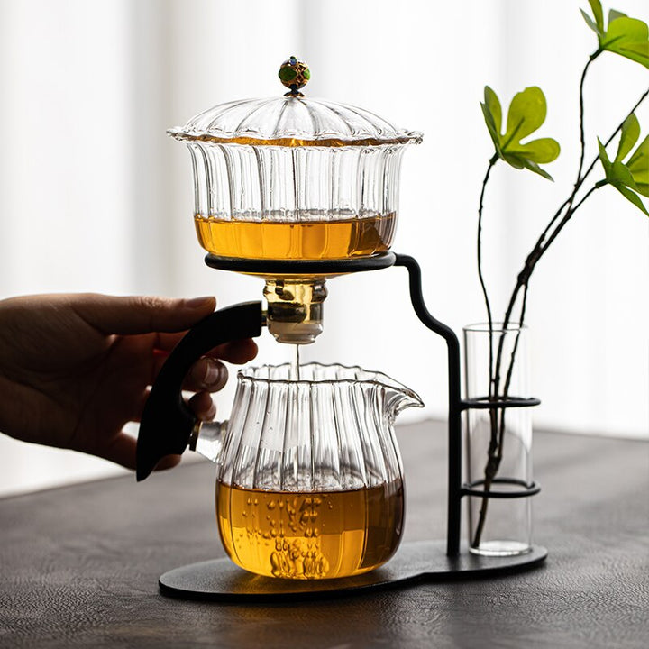 Lisslune | Nature Leaf Magnetic Semi-Automatic Tea Set