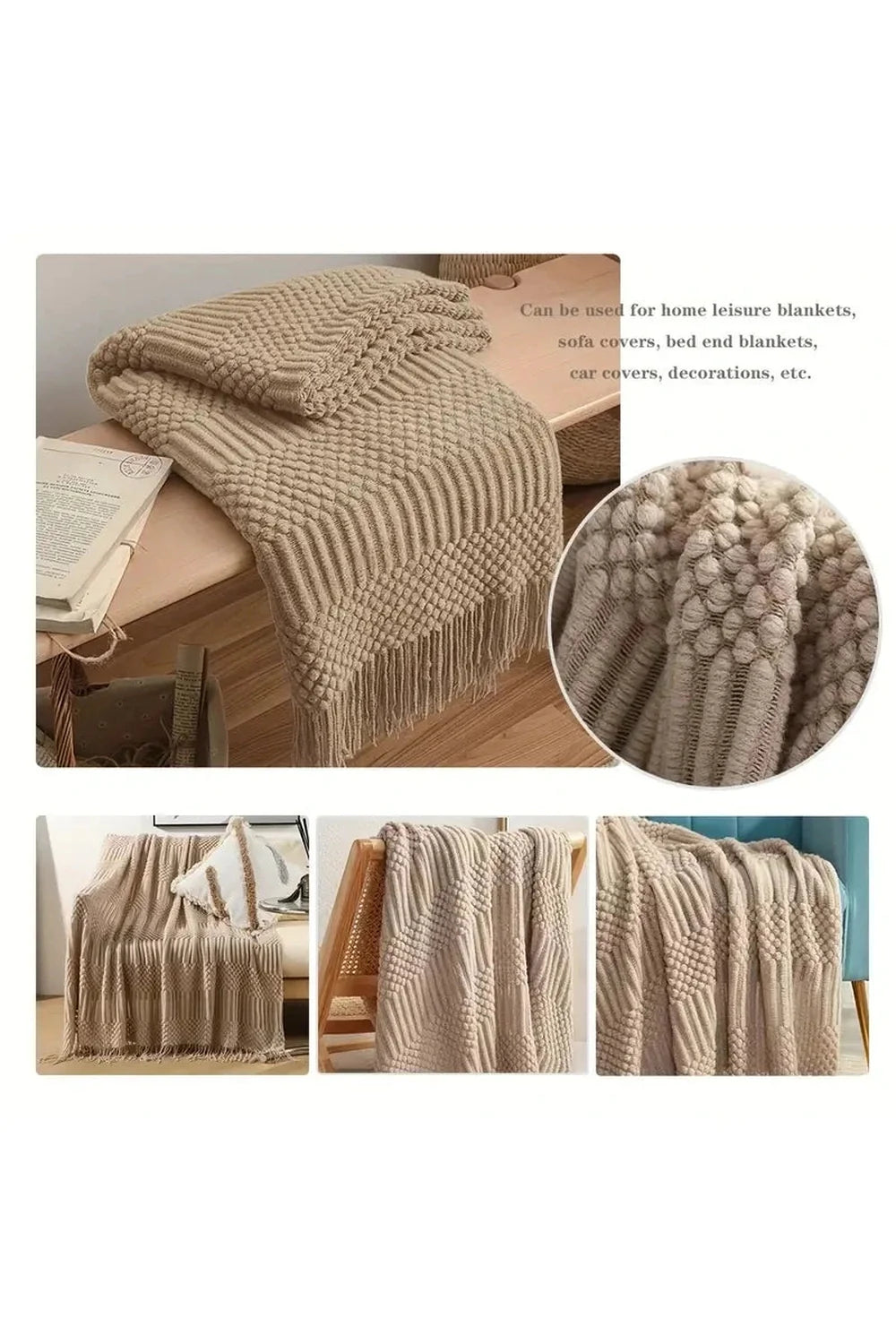 Lisslune | dune textured throw blanket