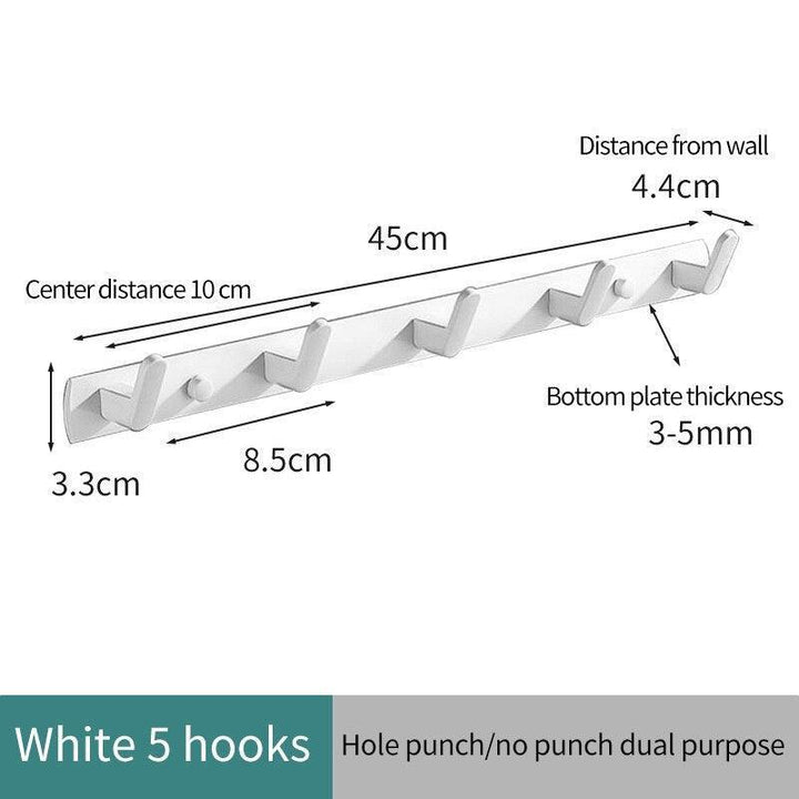 Lisslune | Over-Door Aluminum Hook Organizer: Stylish Storage Solution for Kitchen and Bathroom