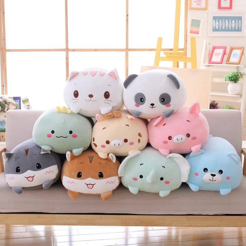 Lisslune | Cuddly Cartoon Animal Companion Pillow - Plush Cuddly Friends