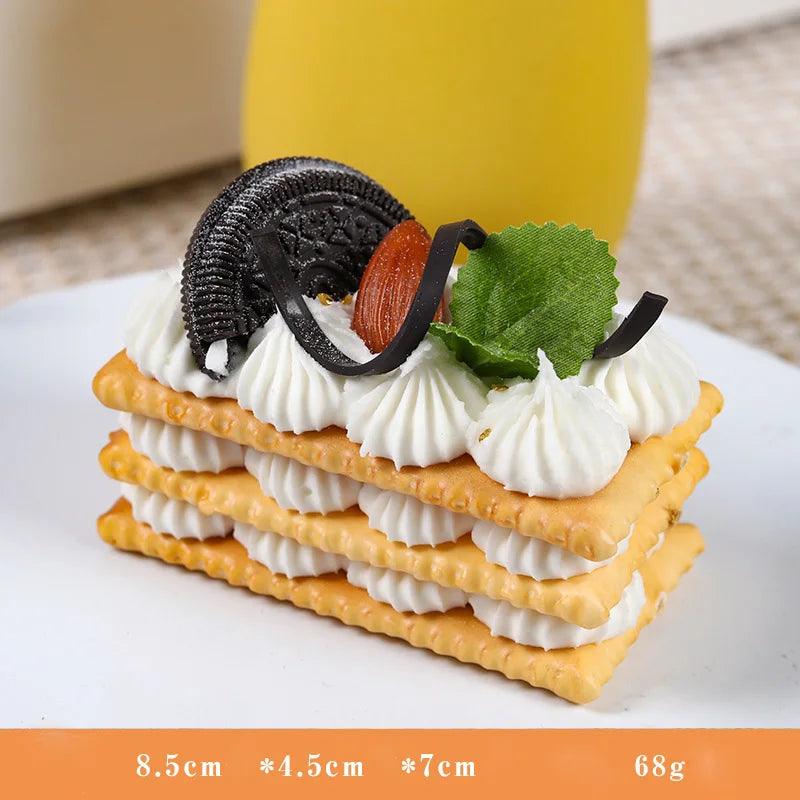 Lisslune | Realistic Artificial Dessert Cake for Home Decor and Photography - Food Simulation Model FCYY-002