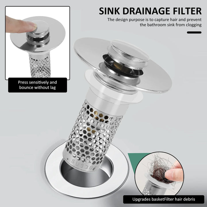 Lisslune | Sink Drain Anti-Odor Hair Catcher Filter