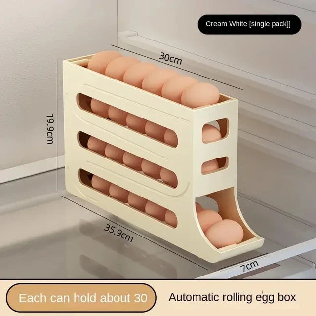 Lisslune | Eggs Dispenser Fridge Organizer Rack