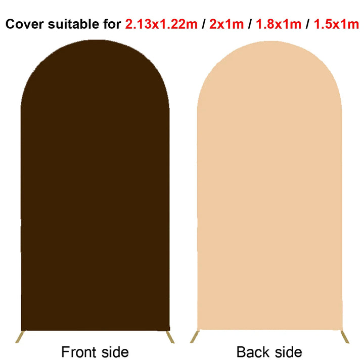 Rynx | 2M Metal balloon arch background stand birthday balloons party backdrop covers photo shoot double-sided elastic fabric background