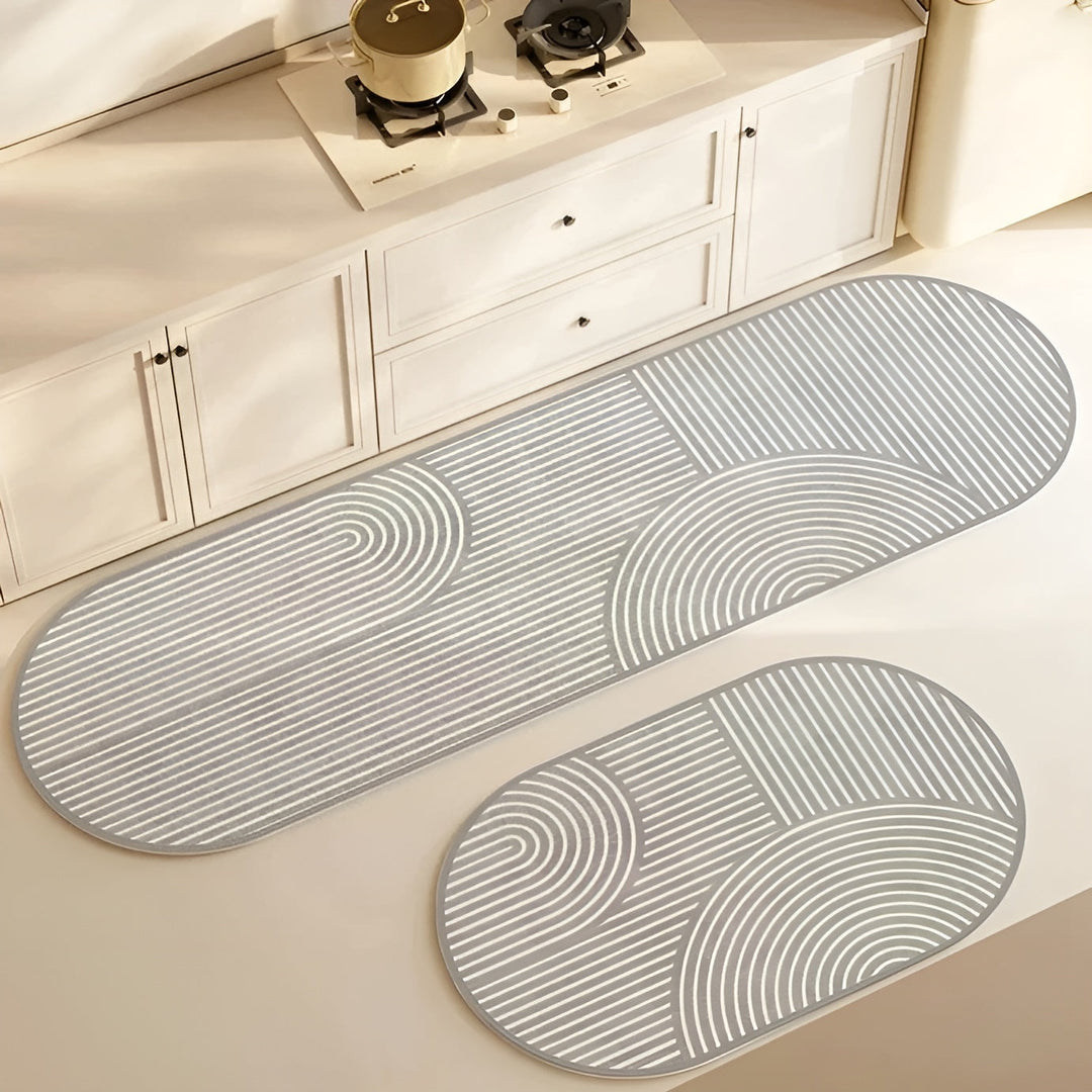 Lisslune | AquaStone Diatomite Bath Mat – Ultra Absorbent, Non-Slip & Soft