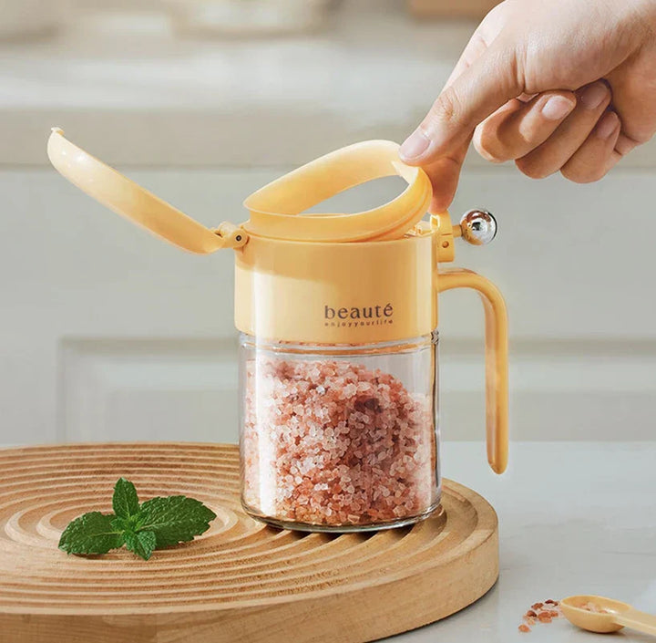 Lisslune | Moisture Block Glass Seasoning Jar