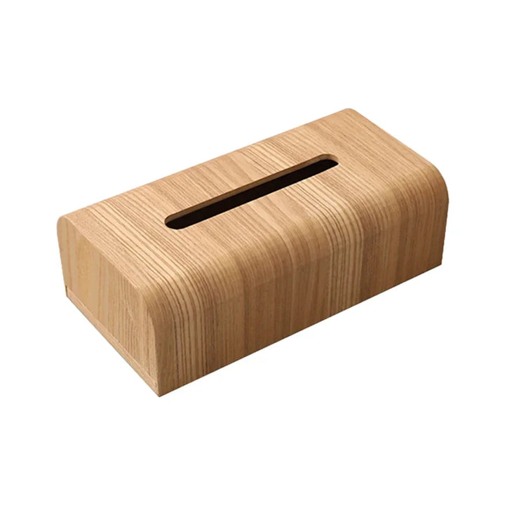 Rynx | Living Room Tissue Box Walnut Wood Tissue Holder Napkin Box Table Desk Storage Box Wood Toilet Paper Box