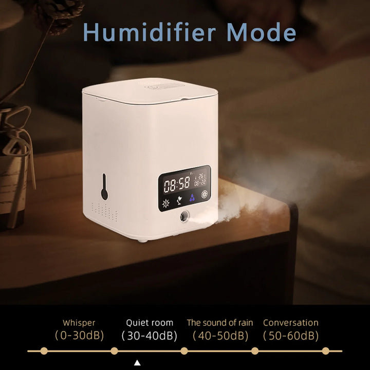 Lisslune | Multifunctional smart hydroponic plant pot with calendar, diffuser and desk lamp