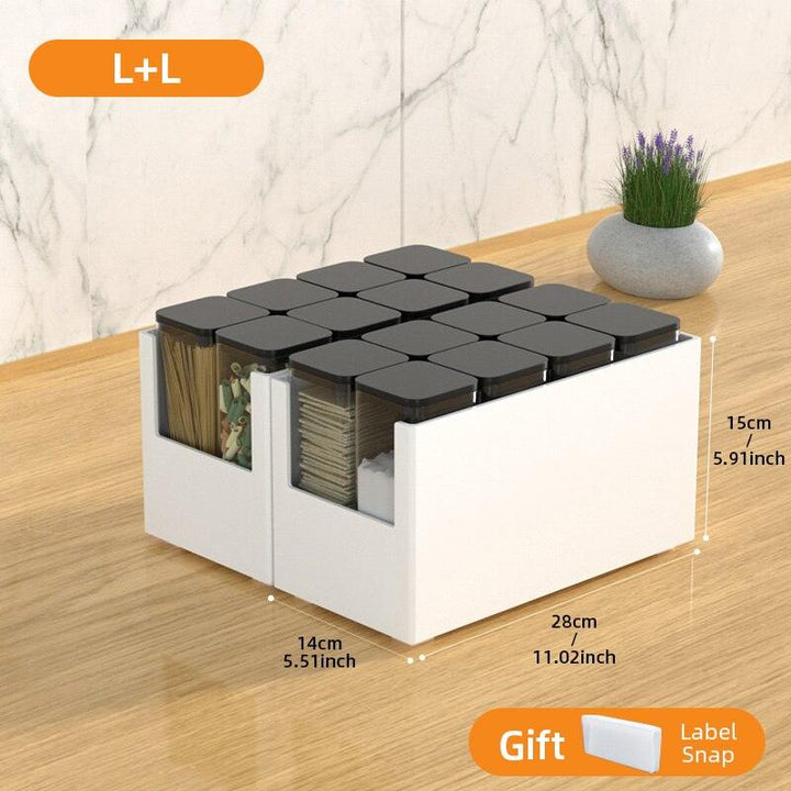 Lisslune | Stylish Kitchen Organizer Set - Modern Solution for Elegant Storage
