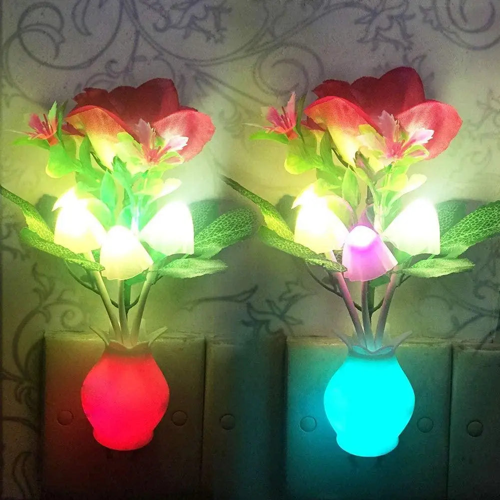 Lisslune | Mini Flower Vase Smart Light Sensor Night Lamp