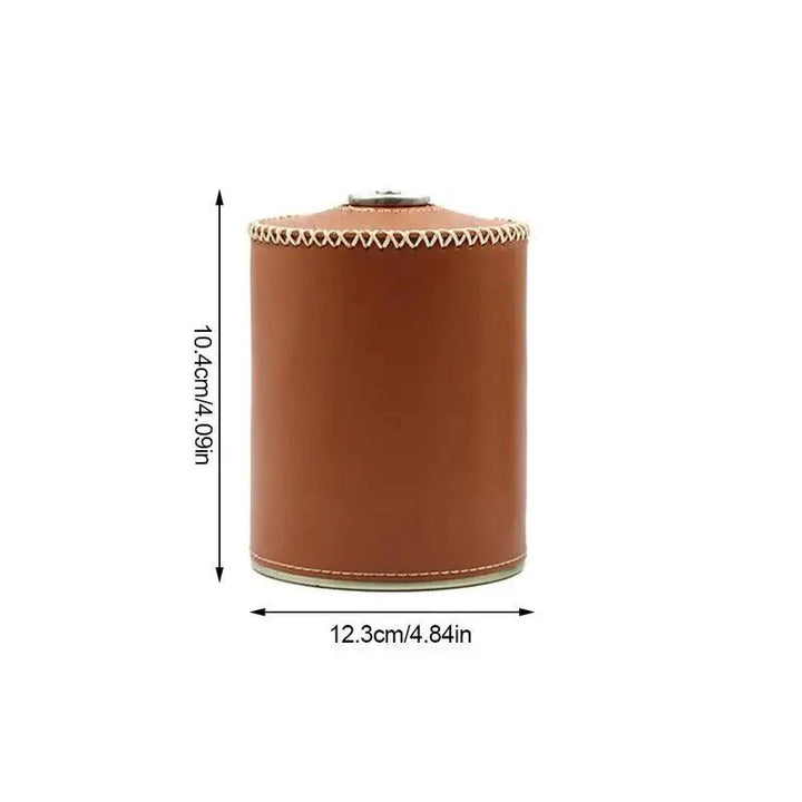 Lisslune | Retro Chic Leather Gas Can Cover - Stylish Air Bottle Protection