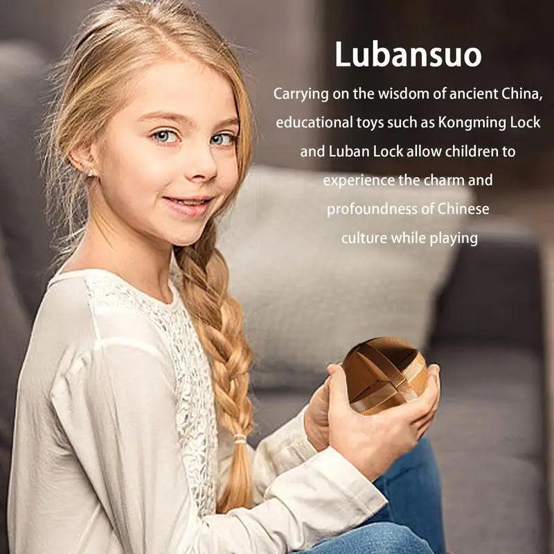 Lisslune | Luban Lock Educational 3D Puzzle Set - Explore Chinese Heritage While Improving Cognitive Skills for Children