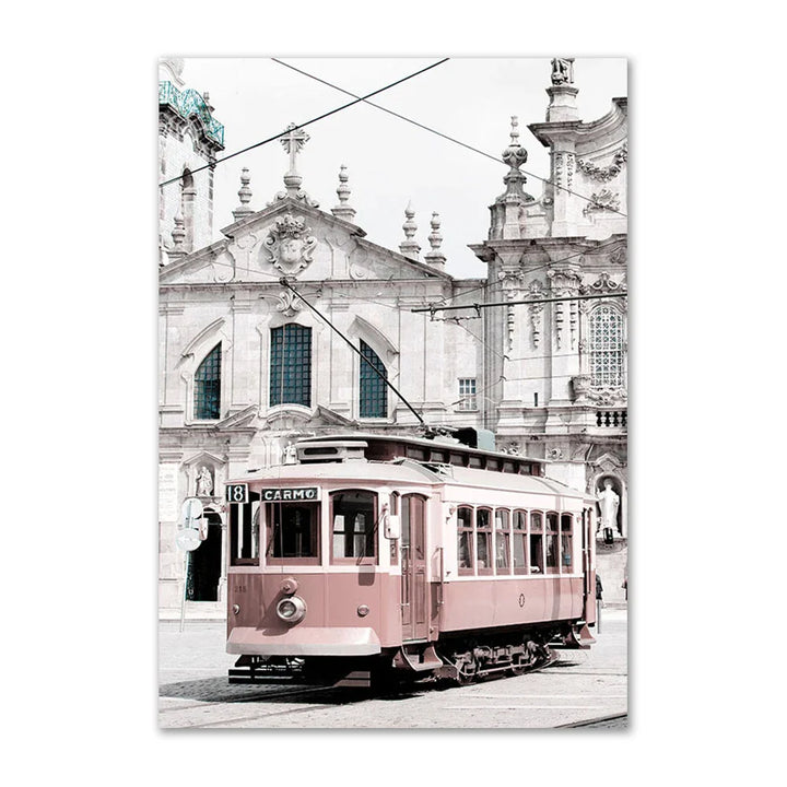 Lisslune | Tram Canvas Poster
