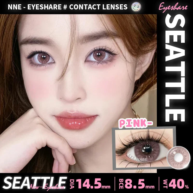 Rynx | 1 Pair of New Color Contact Lenses for Eyes Naturally Blue Eye Lenses Purple Lenses Gray Eye Contacts Brown Eye Lens Yearly