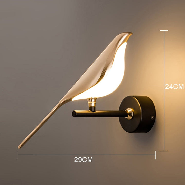 Lisslune | Modern Nordic Wall Bird Lamp