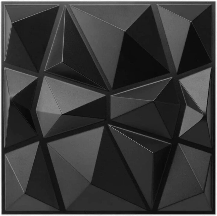 Lisslune | 3D Diamond Design Decorative Matt Wall Panel Stickers