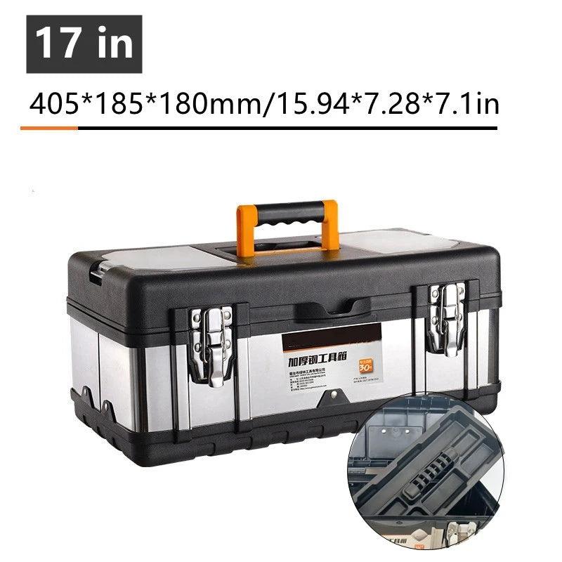 Lisslune | Heavy-Duty Stainless Steel Tool Storage Box for Professionals