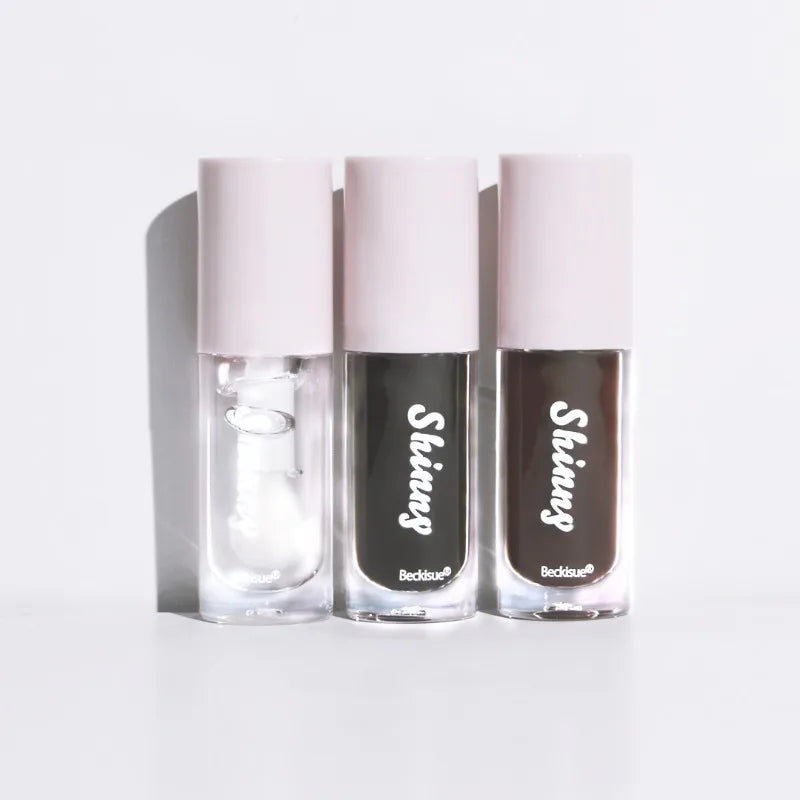Rynx | Translucent Black Sugar Lip Oil Water Gloss Jelly Tint Mirror Lip Glaze Moisturizing Lipstick Lighten Lip Clear Lipstick Makeup